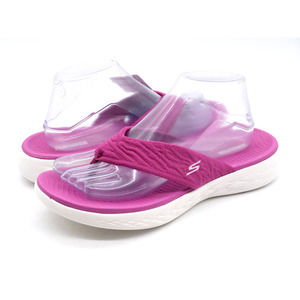 Fuschia PINK Skechers On the Go Goga Mat Insole Thong Flip Flops NWT! Sz 9